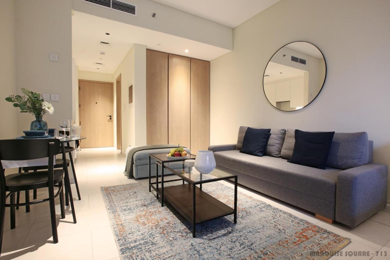 Luxury Studios With Burj Khalifa Or Canal View In Downtown - Marquise Square Tower Дубай Экстерьер фото
