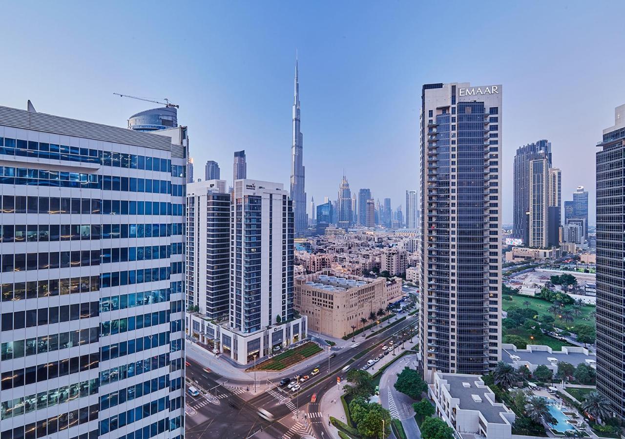 Luxury Studios With Burj Khalifa Or Canal View In Downtown - Marquise Square Tower Дубай Экстерьер фото
